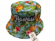 "Hawaii" Tropical Print Bucket Hat
