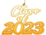 "Class of 2023" Stamped Multi Use Wood Pendant 2.5"x1.8"